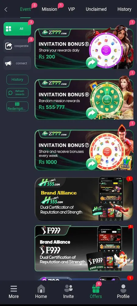 Z777 Game login